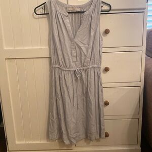 Loft midi tie waist dress